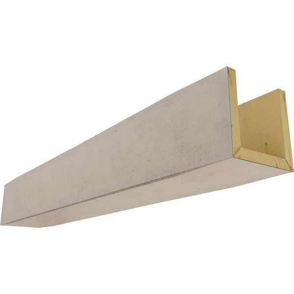 Ekena Millwork 3Sided (Ubeam) Rough Cedar Endurathane Faux Wood